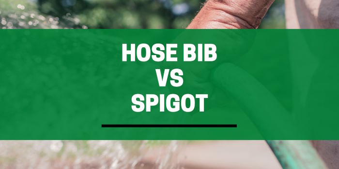 A hose bib vs a spigot