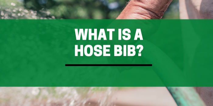 What is a hose bib?